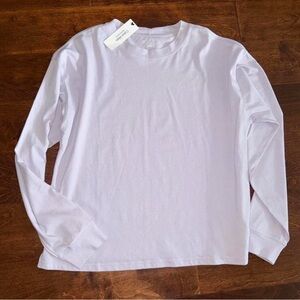 Calvin Klein Soft White Long Sleeve Tee